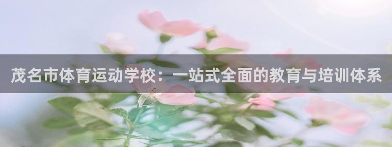 极速体育在线体育：茂名市体育运动学校：一站式全面的教育与培训体系