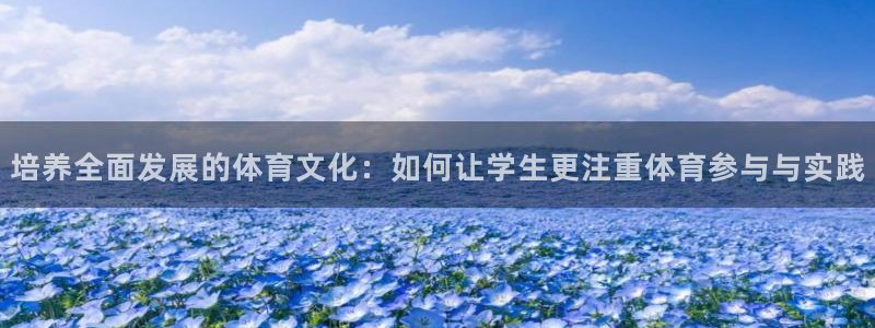 极速体育网页：培养全面发展的体育文化：如何让学生更注重体育参与与实践
