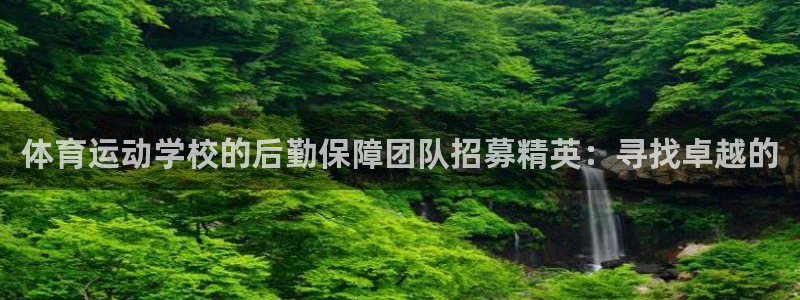 极速体育nba免费观看直播：体育运动学校的后勤保障团队招募精英：寻找卓越的